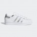 ADIDAS SUPERSTAR CLOUD WHITE/SILVER SPARKLES