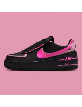 NIKE AIR FORCE 1 LOW SHADOW BLACK - PINK SPELL 