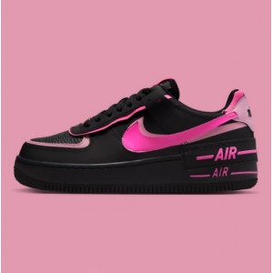 NIKE AIR FORCE 1 LOW SHADOW BLACK - PINK SPELL 