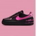 NIKE AIR FORCE 1 LOW SHADOW BLACK - PINK SPELL 