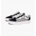 VANS OLD SKOOL PLATFORM CHECKERBOARD BLACK / TRUE WHITE